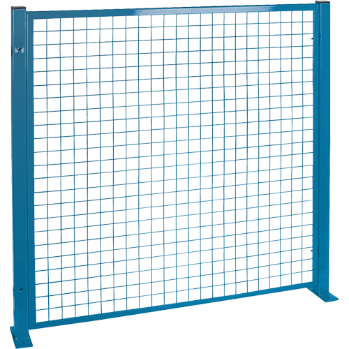 Perimeter Guards - Mesh Style, 4' H x 4' W, Blue Fastek