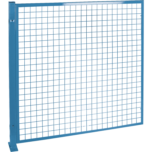 Perimeter Guards - Mesh Style, 4' H x 4' W, Blue Fastek