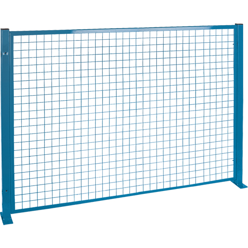 Perimeter Guards - Mesh Style, 4' H x 8' W, Blue Fastek