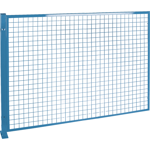 Perimeter Guards - Mesh Style, 4' H x 8' W, Blue Fastek