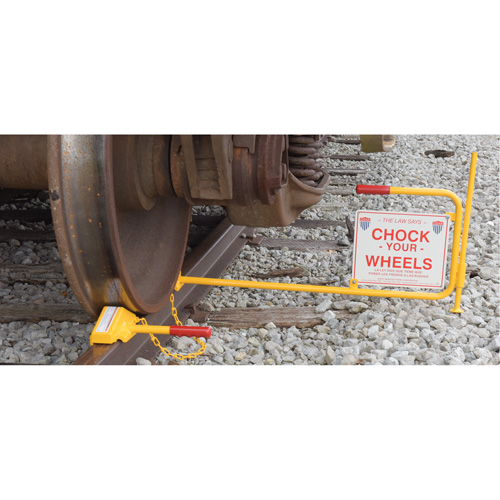 Single Rail Chock With Flag Rail Combo Fastek
