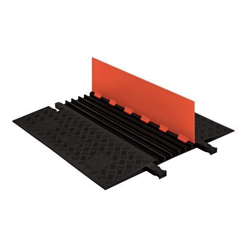 Guard Dog&reg; Low Profile ADA/DDA Cable Protector, 5 Channels, 36" L x 33.3" W x 1.25" H Fastek