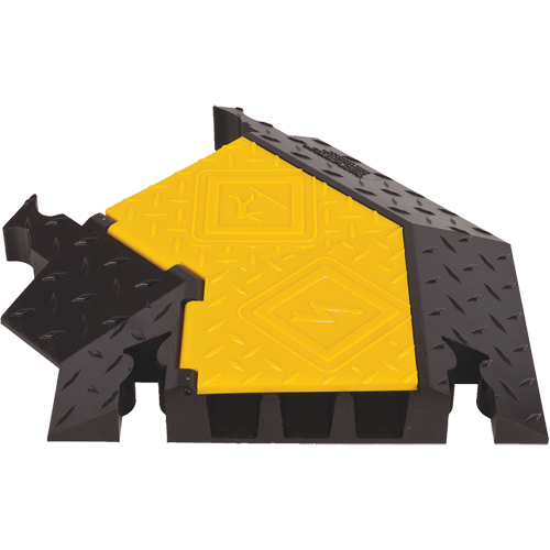 Yellow Jacket&reg; 3-Channel Heavy Duty Cable Protector - Left Turn Fastek