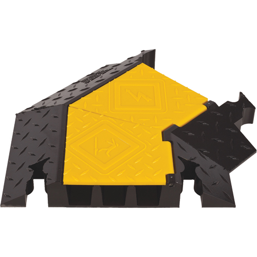 Yellow Jacket&reg; 3-Channel Heavy Duty Cable Protector - Right Turn Fastek