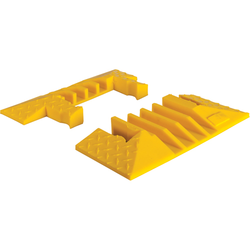 Yellow Jacket&reg; 4-Channel Heavy Duty Cable Protector - End Caps Fastek