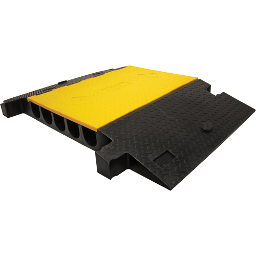 Yellow Jacket&reg; Heavy Duty Cable Protector, 5 Channels, 35.75" L x 57.25" W x 5.125" H Fastek
