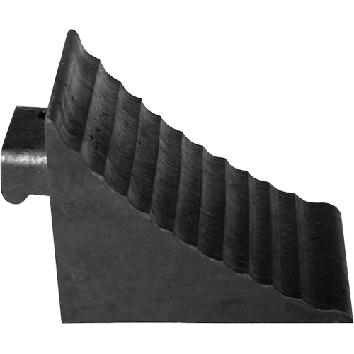 Wheel Chock, 9-3/4" x 7-1/4" x 7-3/4", Black Fastek