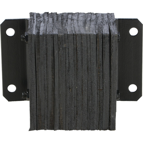 Laminated Dock Bumper, Horizontal, Rubber, 12" W x 6" D x 10" H Fastek