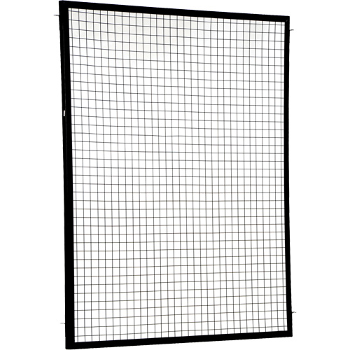 Adjustable Perimeter Guard Panel, 6' H x 5' W, Black Fastek