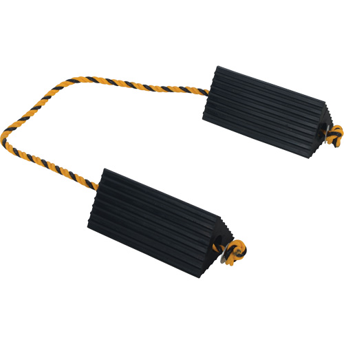 Cale de roue d'avion de transporteur a&eacute;rien, 5" x 10" x 4-1/2", Noir Fastek