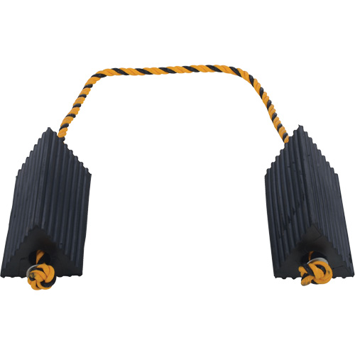 Cale de roue d'avion de transporteur a&eacute;rien, 5" x 10" x 4-1/2", Noir Fastek