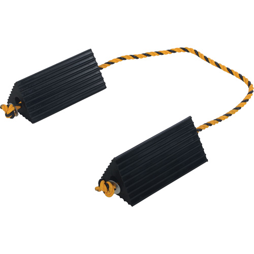 Cale de roue d'avion de transporteur a&eacute;rien, 5" x 10" x 4-1/2", Noir Fastek