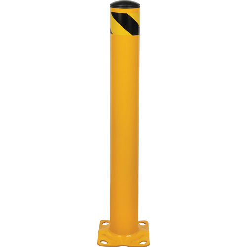 Butoir, Acier, 36" h x 4-1/2" la, Jaune Fastek