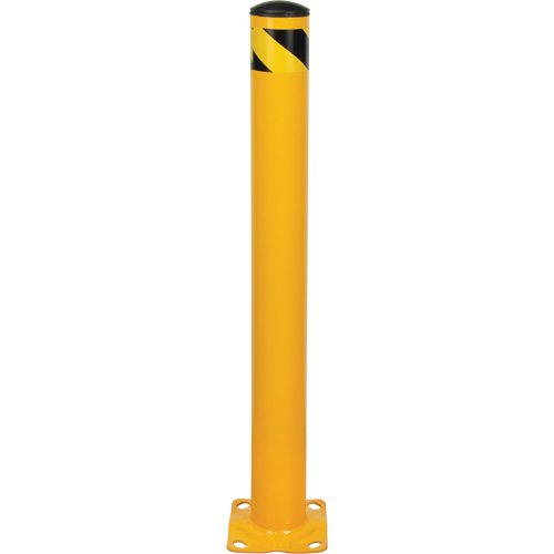 Butoir, Acier, 42" h x 4-1/2" la, Jaune Fastek