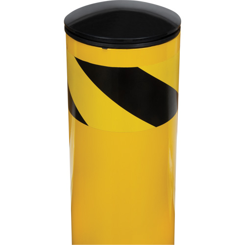 Safety Bollard, Steel, 36" H x 5-1/2" W, Yellow Fastek