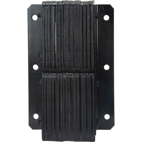Laminated Dock Bumpers, Vertical, Rubber, 11" W x 4" D x 20" H Fastek