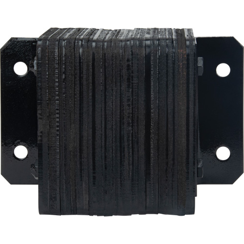 Laminated Dock Bumpers, Horizontal, Rubber, 12" W x 4" D x 10" H Fastek