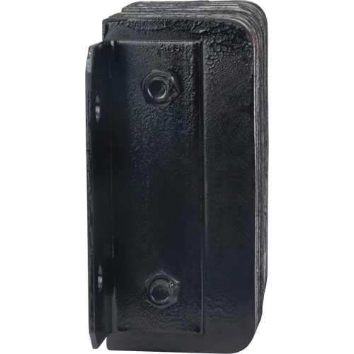 Laminated Dock Bumpers, Horizontal, Rubber, 12" W x 4" D x 10" H Fastek