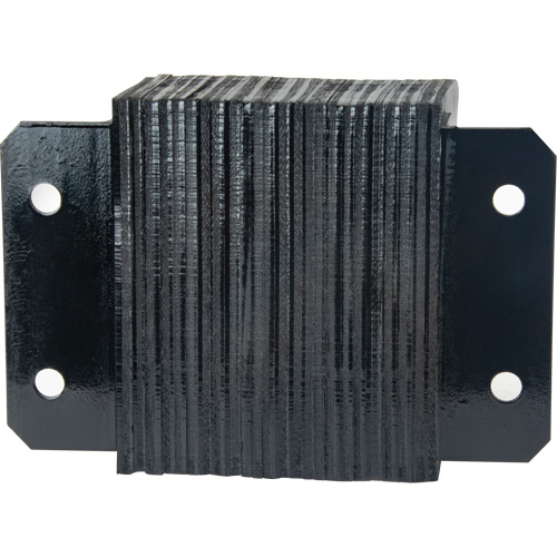 Laminated Dock Bumpers, Horizontal, Rubber, 12" W x 6" D x 10" H Fastek