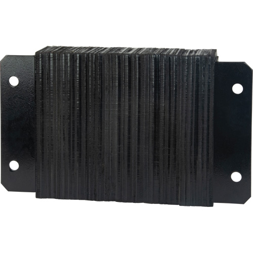 Laminated Dock Bumpers, Horizontal, Rubber, 18" W x 4" D x 12" H Fastek