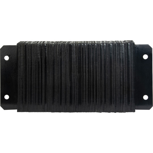 Laminated Dock Bumpers, Horizontal, Rubber, 24" W x 4" D x 12" H Fastek