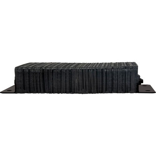 Laminated Dock Bumpers, Horizontal, Rubber, 24" W x 4" D x 12" H Fastek