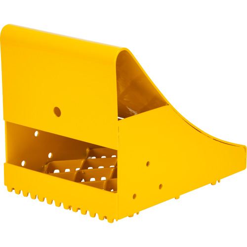 Ice Chocks, Steel, Yellow, 8-1/16" W x 10-5/8" D x 8-13/16" H Fastek