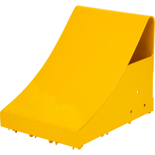 Ice Chocks, Steel, Yellow, 8-1/16" W x 10-5/8" D x 8-13/16" H Fastek