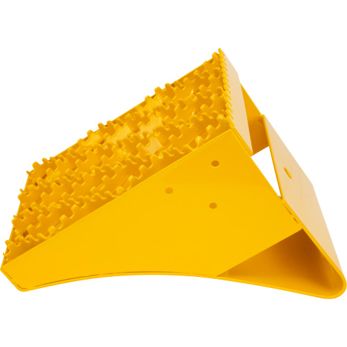 Ice Chocks, Steel, Yellow, 8-1/16" W x 10-5/8" D x 8-13/16" H Fastek