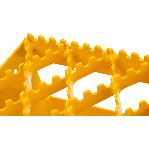 Ice Chocks, Steel, Yellow, 8-1/16" W x 10-5/8" D x 8-13/16" H Fastek