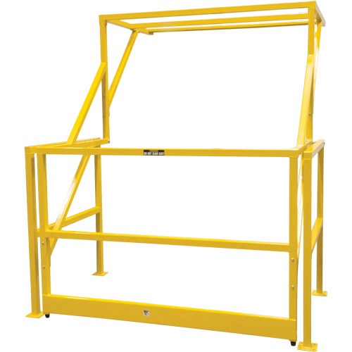 Mezzanine Safety Gate, 70" L x 77" H, 78" Raised, Yellow Fastek