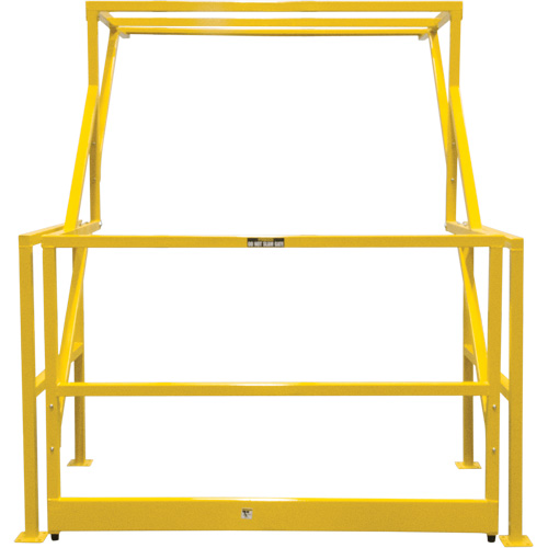 Mezzanine Safety Gate, 70" L x 77" H, 78" Raised, Yellow Fastek
