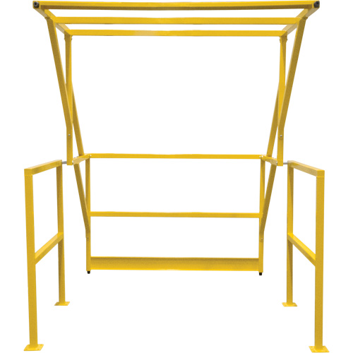 Mezzanine Safety Gate, 70" L x 77" H, 78" Raised, Yellow Fastek
