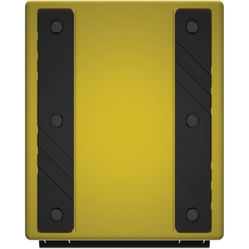 Cale de roue ultra-robuste pour l'exploitation mini&egrave;re Checkers Safety, PEHD, Jaune, 14-1/2" la x 17-1/2" p x 16" h Fastek