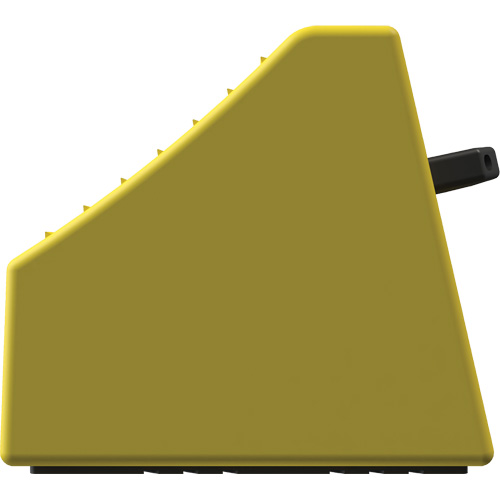 Cale de roue ultra-robuste pour l'exploitation mini&egrave;re Checkers Safety sans support, PEHD, Jaune, 14-1/2" la x 17-1/2" p x 16" h Fastek