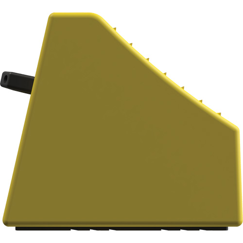 Cale de roue ultra-robuste pour l'exploitation mini&egrave;re Checkers Safety sans support, PEHD, Jaune, 14-1/2" la x 17-1/2" p x 16" h Fastek