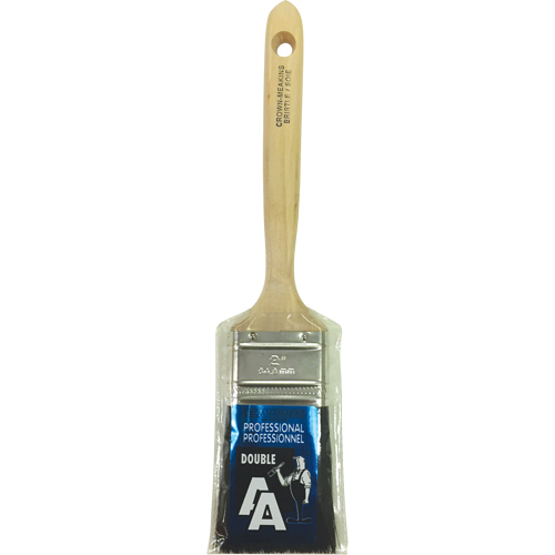 Straight Sash Paint Brush, Bristle, Wood Handle, 2" Width Fastek