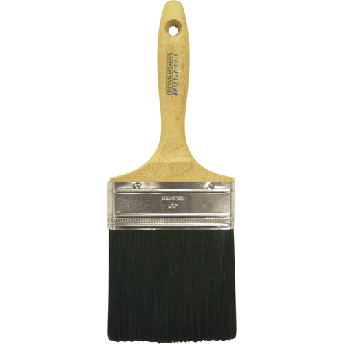Straight Wall Paint Brush, Bristle, Wood Handle, 4" Width Fastek