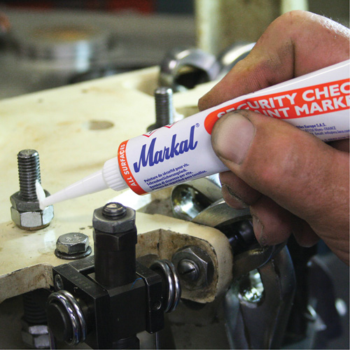 Marqueur de peinture de contr&ocirc;le de s&eacute;curit&eacute;, 1,7 oz, Tube, Orange Fastek