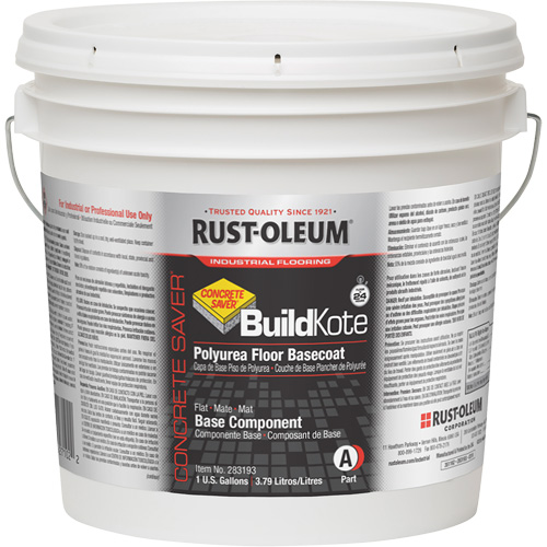 Concrete Saver&reg; BuildKote Polyurea Floor Coating Primer Part A, Pail, Clear/Tint Base Fastek