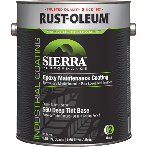 Rev&ecirc;tement dentretien &eacute;poxydique &agrave; base deau Sierra Performance S60  Couche de base opaque, Gallon, Base &agrave; teinter Fastek