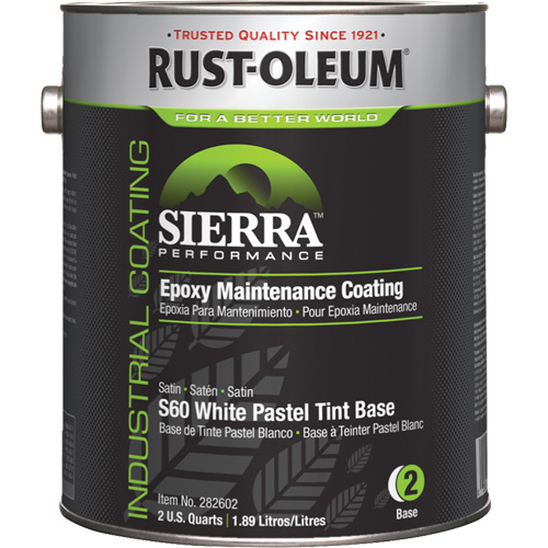 Rev&ecirc;tement dentretien &eacute;poxydique &agrave; base deau Sierra Performance S60 Couche de base pastel, Gallon, Base &agrave; teinter Fastek