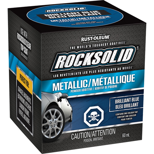 RockSolid&reg; Metallic Powder Additive, 60 mL, Bottle, Brilliant Blue Fastek
