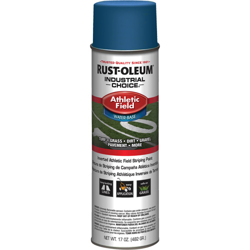 AF1600 Athletic Field Striping Paint, Blue, Aerosol Can Fastek