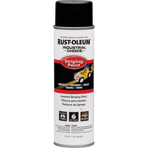 S1600 System Inverted Striping Paint, Black, Aerosol Can Fastek