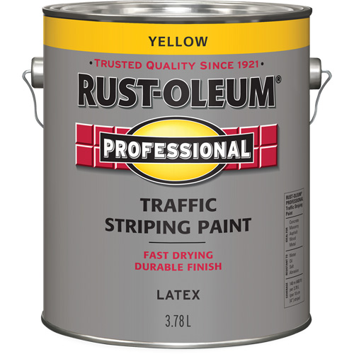Peinture pour traçage de lignes de circulation, Jaune, 3,78 L, Cruche Fastek