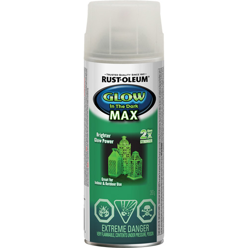 Specialty Glow-in-the-Dark Max Paint, Aerosol Can, Clear Fastek