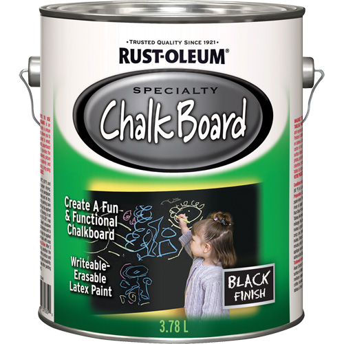 Peinture sp&eacute;cialis&eacute;e pour tableau noir, 3,78 L, Gallon, Noir Fastek