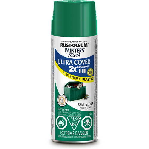 Painter's Touch&reg; Ultra Cover Paint, Hunter Green, Semi-Gloss, Aerosol Can Fastek