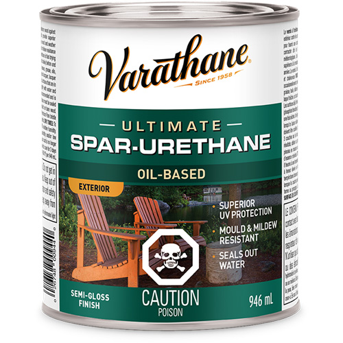 Rev&ecirc;tement &agrave; fini diamant pour bois Varathane, 946 ml, Transparent, Semi-brillant Fastek